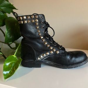 Distressed FRYE Combat Boot